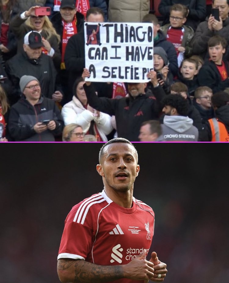 九游体育入口-克洛普传奇赛举牌:蒂亚戈,我可以与你合影吗?